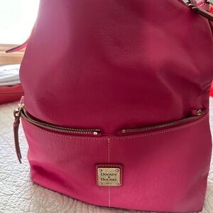 Pink Dooney & Bourke leather bag, gently used.